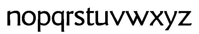 Goudy Sans Regular Font LOWERCASE