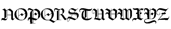 Goudy Text Regular Font UPPERCASE