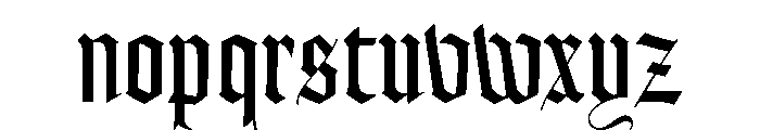 Goudy Text Regular Font LOWERCASE