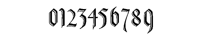 Goudy Text Shaded Font OTHER CHARS
