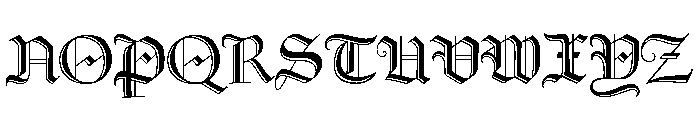 Goudy Text Shaded Font UPPERCASE
