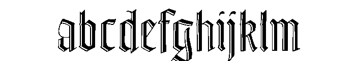 Goudy Text Shaded FONT