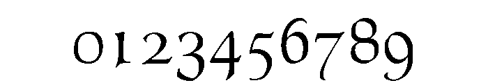 Goudy Thirty Regular Font OTHER CHARS