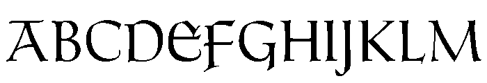 Goudy Thirty Regular Font UPPERCASE