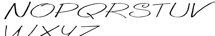 GP Casual Script Expanded Font UPPERCASE