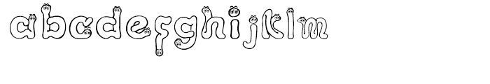 GP I am a worm Regular Font LOWERCASE