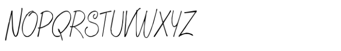 GP Casual Script Condensed Font UPPERCASE