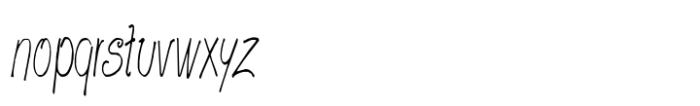 GP Casual Script Condensed Font LOWERCASE