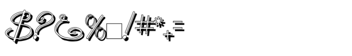 GP Casual Script Shadow Font OTHER CHARS
