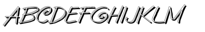 GP Casual Script Shadow Font UPPERCASE
