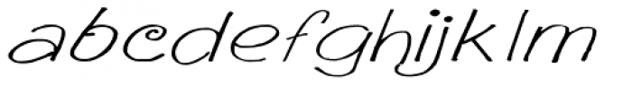 GPCasual Script Expanded Font LOWERCASE