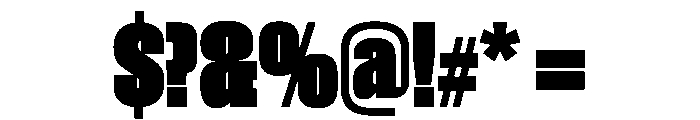 Grante Extra Bold Font OTHER CHARS