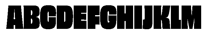 Grante Heavy Font UPPERCASE