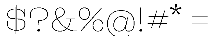 Grappa Variable Extra Light Font OTHER CHARS
