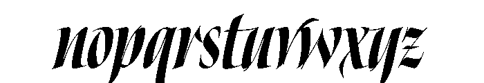 Gratia Black Font LOWERCASE