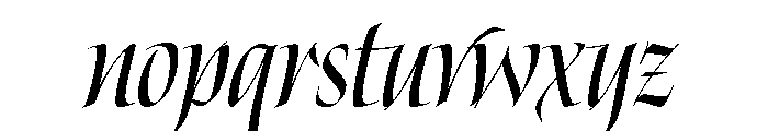 Gratia Bold Font LOWERCASE
