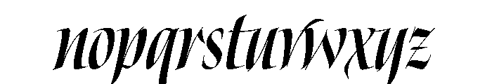 Gratia Extra Bold Font LOWERCASE