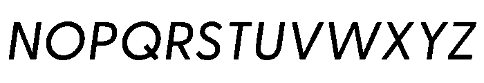 Gravita Geo Variable Medium Italic Font UPPERCASE