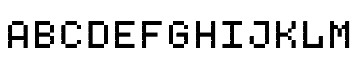 Gridlite PE Variable Positive Black Square Font UPPERCASE