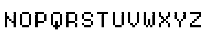 Gridlite PE Variable Positive Black Square Font UPPERCASE