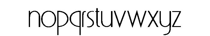 GRANDE MONICA Regular Font LOWERCASE