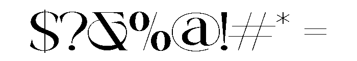 GRANDORA-Regular Font OTHER CHARS