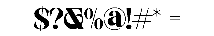 GRANDTHALVIGO-Regular Font OTHER CHARS