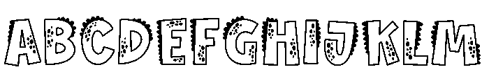 GREAT DINO Font UPPERCASE