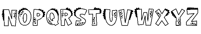 GREAT DINO Font UPPERCASE