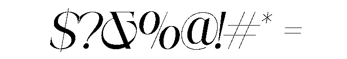 GREAT RESPECT Italic Font OTHER CHARS