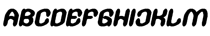 GREEN BEAN Bold Italic Font UPPERCASE