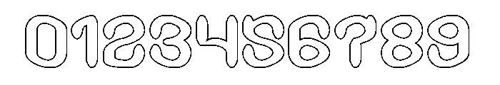 GREEN BEAN-Hollow Font OTHER CHARS