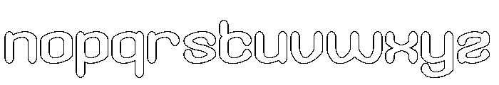 GREEN BEAN-Hollow Font LOWERCASE