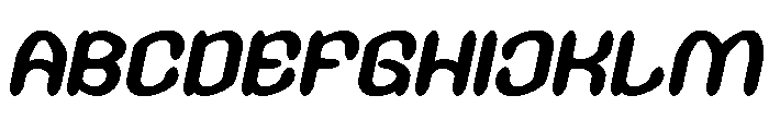GREEN BEAN Italic Font UPPERCASE