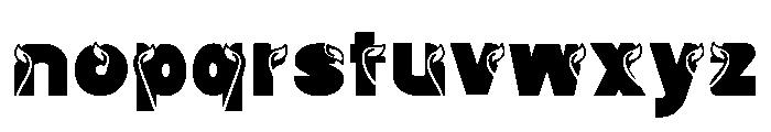 GREEN EMBER Font LOWERCASE