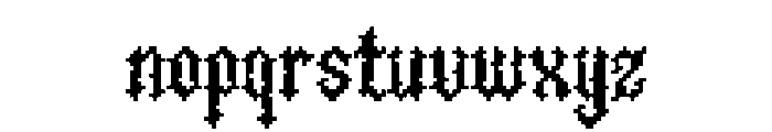 GRIMBYTE Font LOWERCASE