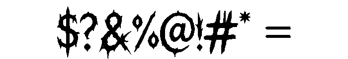 GRIMSPIKE Regular Font OTHER CHARS