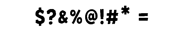 GRIMWOOD Font OTHER CHARS