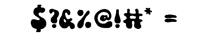 GROOVE GHOSTY Font OTHER CHARS