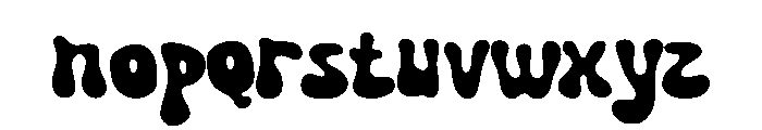 GROOVE GHOSTY Font LOWERCASE