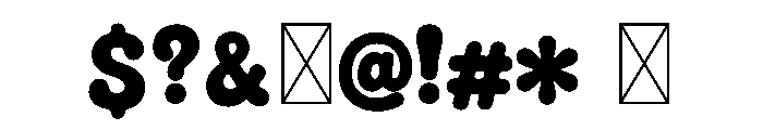 GROOVO Font OTHER CHARS