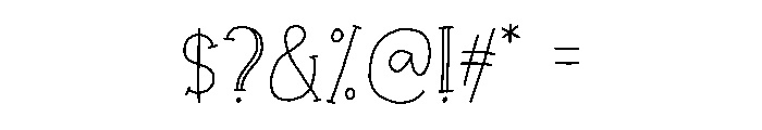 Grabfast Font OTHER CHARS