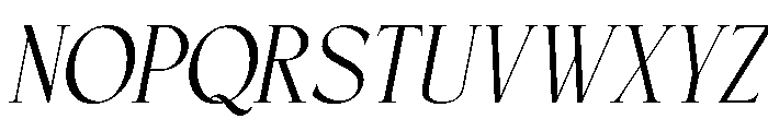 GraceLoomine-Oblique Font UPPERCASE