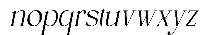 GraceLoomine-Oblique Font LOWERCASE