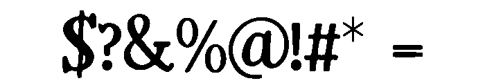 Gracebound Font OTHER CHARS