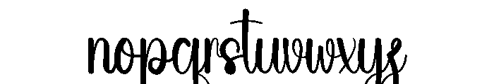 Gracella Holiday Font LOWERCASE