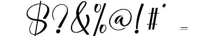 Gracia Signature Font OTHER CHARS
