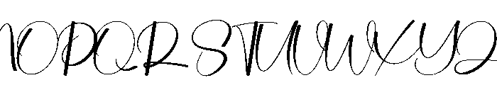 Gracia Signature Font UPPERCASE
