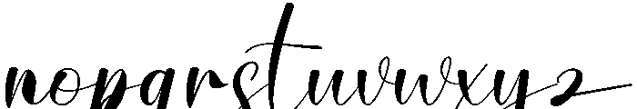 Gracia Signature Font LOWERCASE