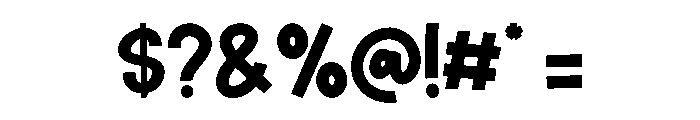 Grade Regular Font OTHER CHARS
